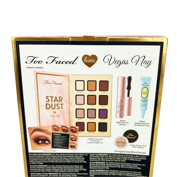 Too Faced Star Dust By Vegas Nay Eyeshadow Palette Rare No Primer - Picture 7 of 12